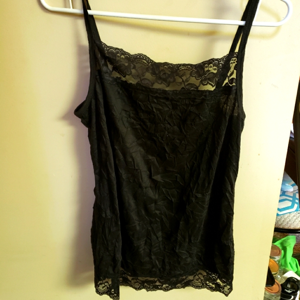 NWT Maurices plus black lace cami size 0 plus